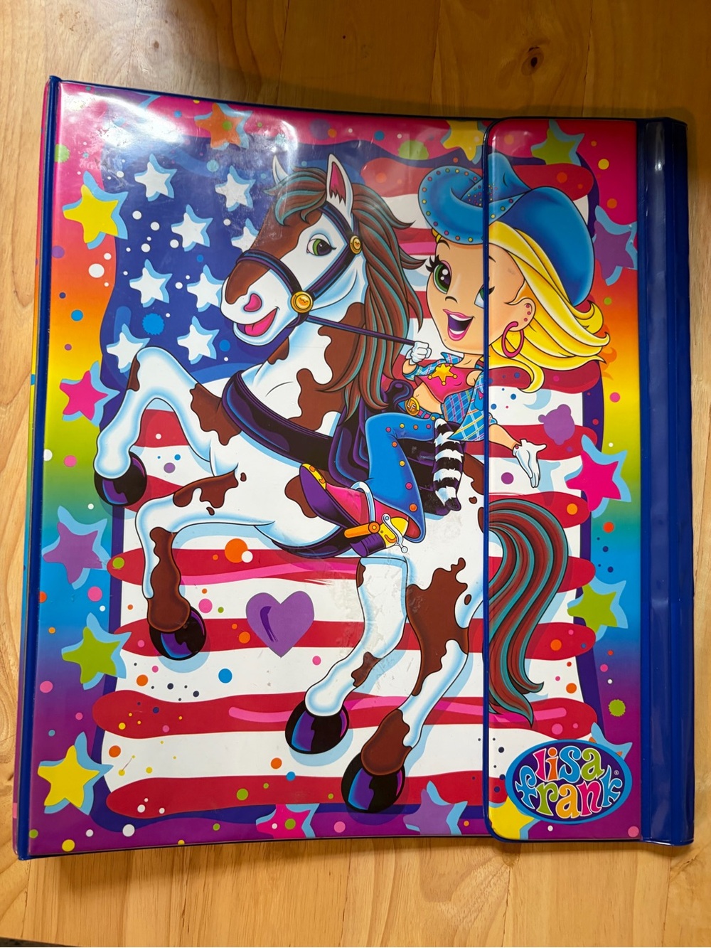 Lisa Frank Cowgirl trapper keeper